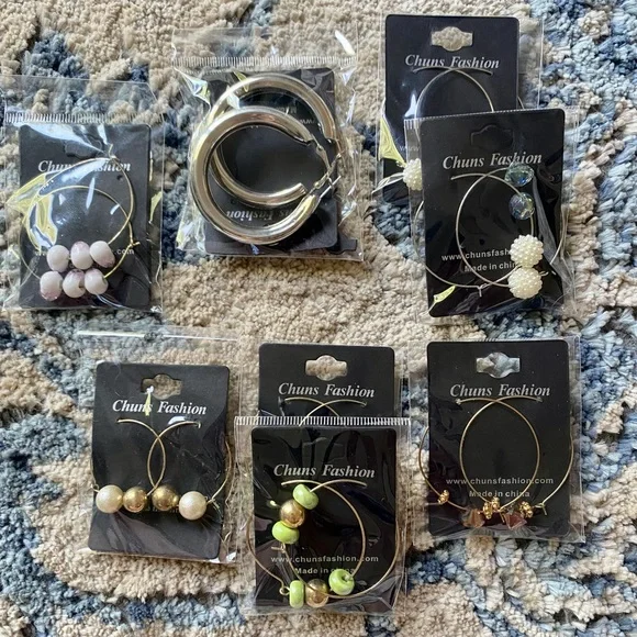 Chuns Fashion Statement Gold Hoops - Picture 3 of 3